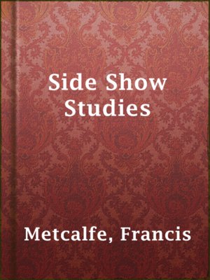 Side Show Studies - ebook